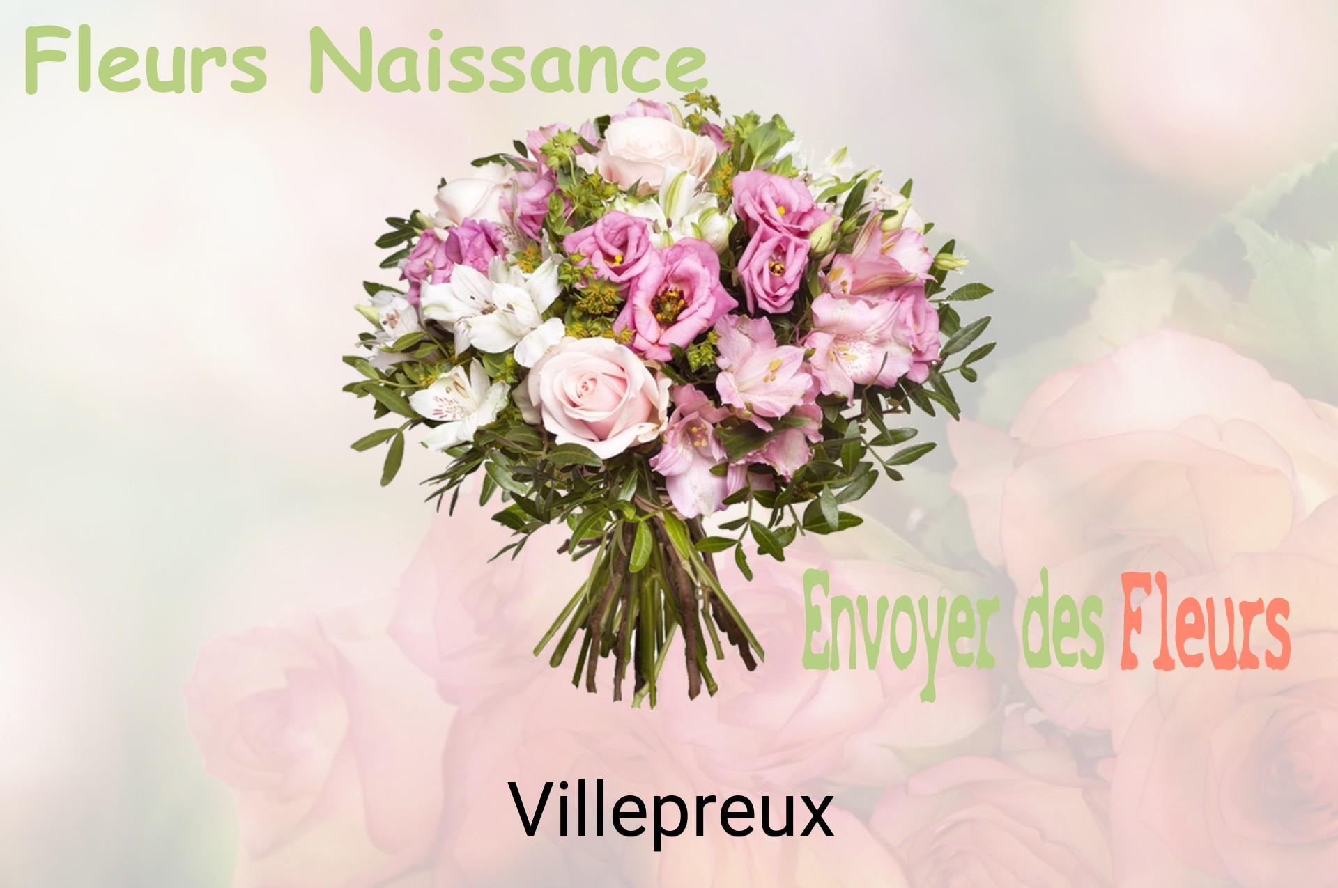Bouquet de fleurs de naissance livré à Villepreux